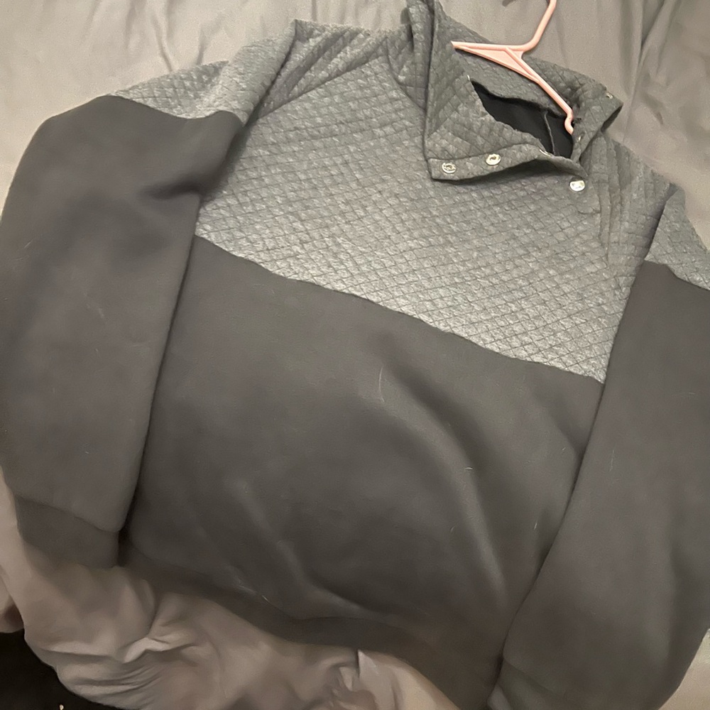 1/4 button sweatshirt
